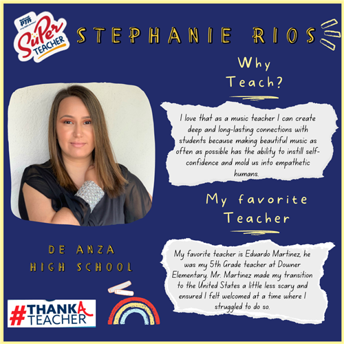 Day of the Teacher Post Featuring Stephanie Rios